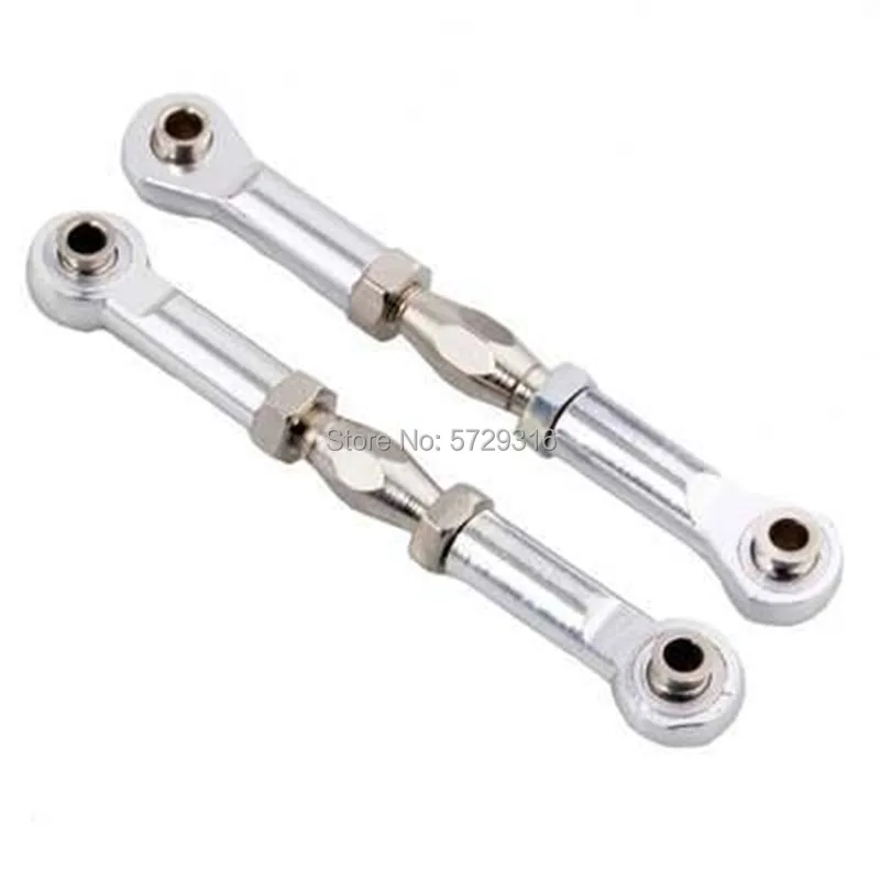 2pcs 106017 166017 Aluminum Front / Rear Linkages Alloy Sonic Servos Link 08242 06016 1/10 Upgrade Parts For HSP 94111 94188