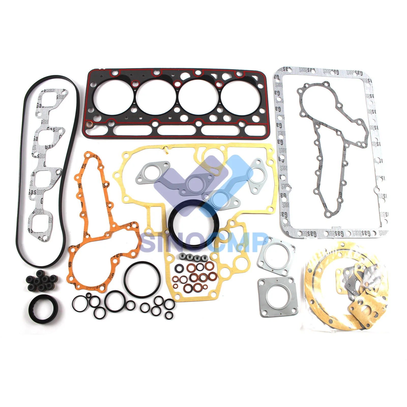 V2203 V2203B V2203T Engine Cylinder Full Set Gasket Kit for Kubota Bobcat Steer Loader Parts 753 773 S150