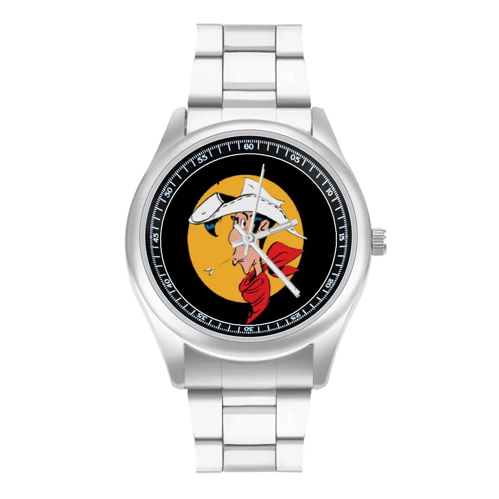 Lucky Luke Quartz Watch Spring Exclusive Wrist Watch Stainless Design Wideband Teens Wristwatch