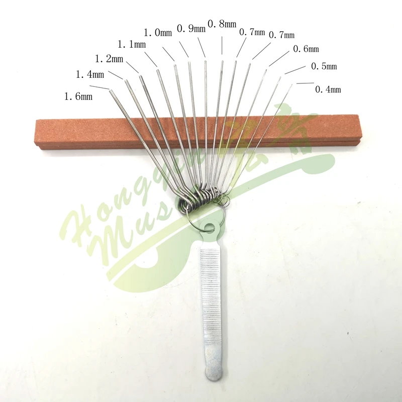 Portable Size DIY Metal Guitar Repair Tools Guitar Nut Slotting File Saw Rods Slot Filing Set Luthier Replacement Accessory
