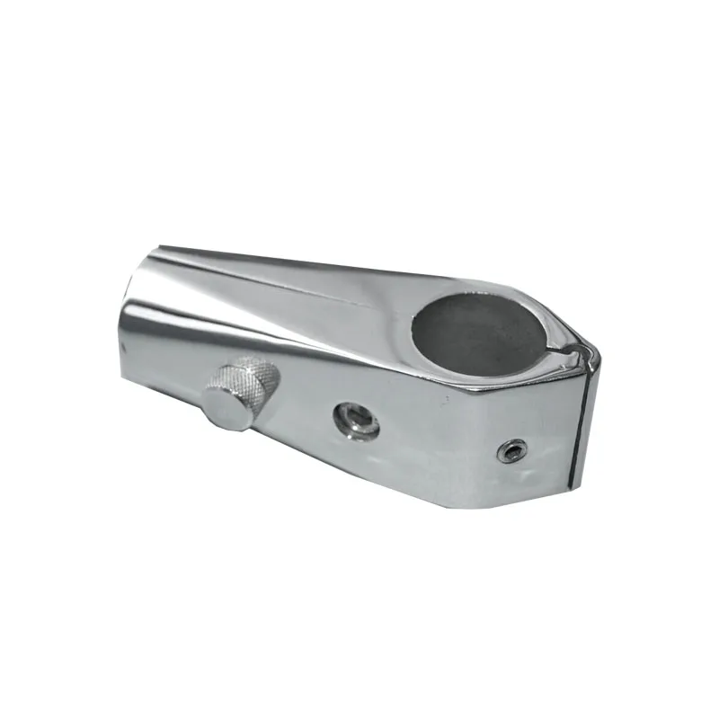 Boat 316 Stainless Steel Bimini Top Hinge Rail Mount Pipe Clamp Quick Release for 25mm Tube Flag Pole Sleeve