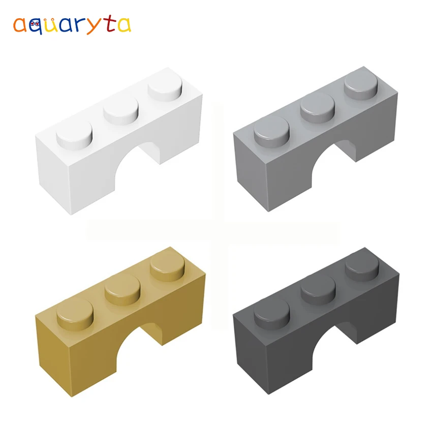 Aquaryta 40pcs Building Blocks Brick Arch 1x3 Bridge City View Decorate Compatible with 4490 DIY Educationa Toys for Teens