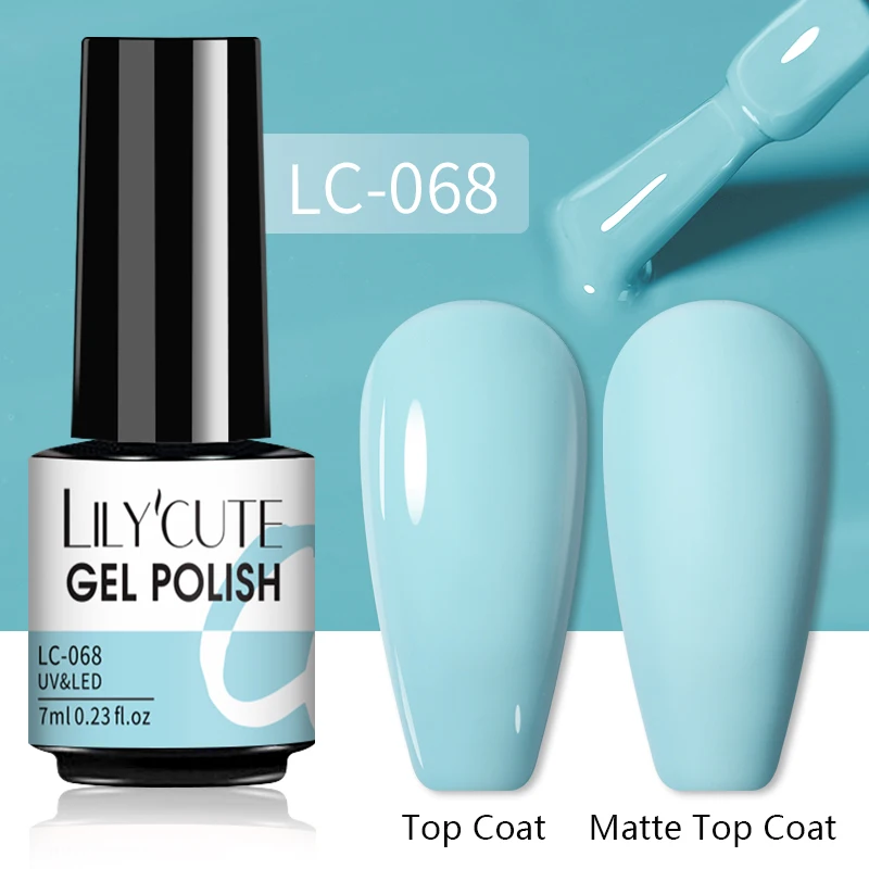 LILYCUTE 7ML Nagel Gel Polnisch UV Semi Permanent Lack Nail art Für Maniküre Set Nail art Malerei UV LED gel Nägel Gel Lack