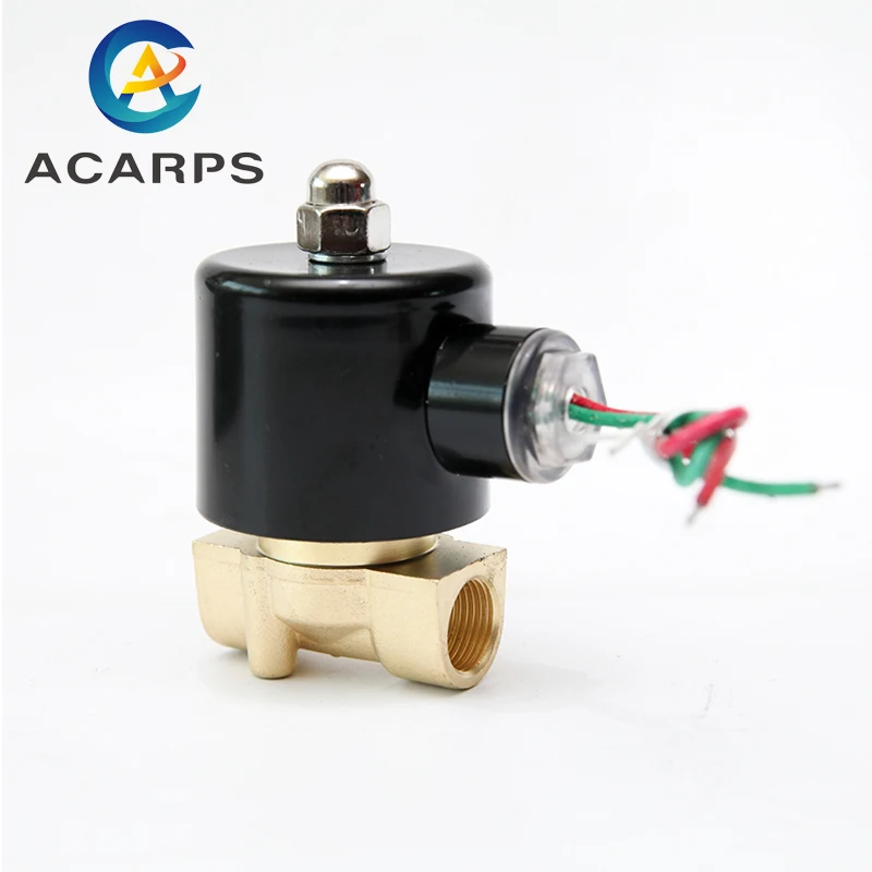 

3/8" 24v 110v 220v 12v Normally Closed Brass Solenoid Valve Direct Acting DN10 Solenoid Valve