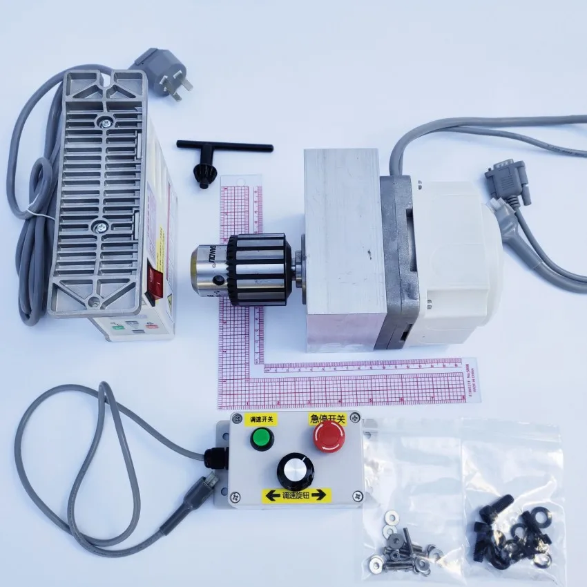 220v 550w ac sem escova servo torno de perfuração e corte, moedor de torno de perfuração máquina de gravura do motor eixo refrigerado a ar