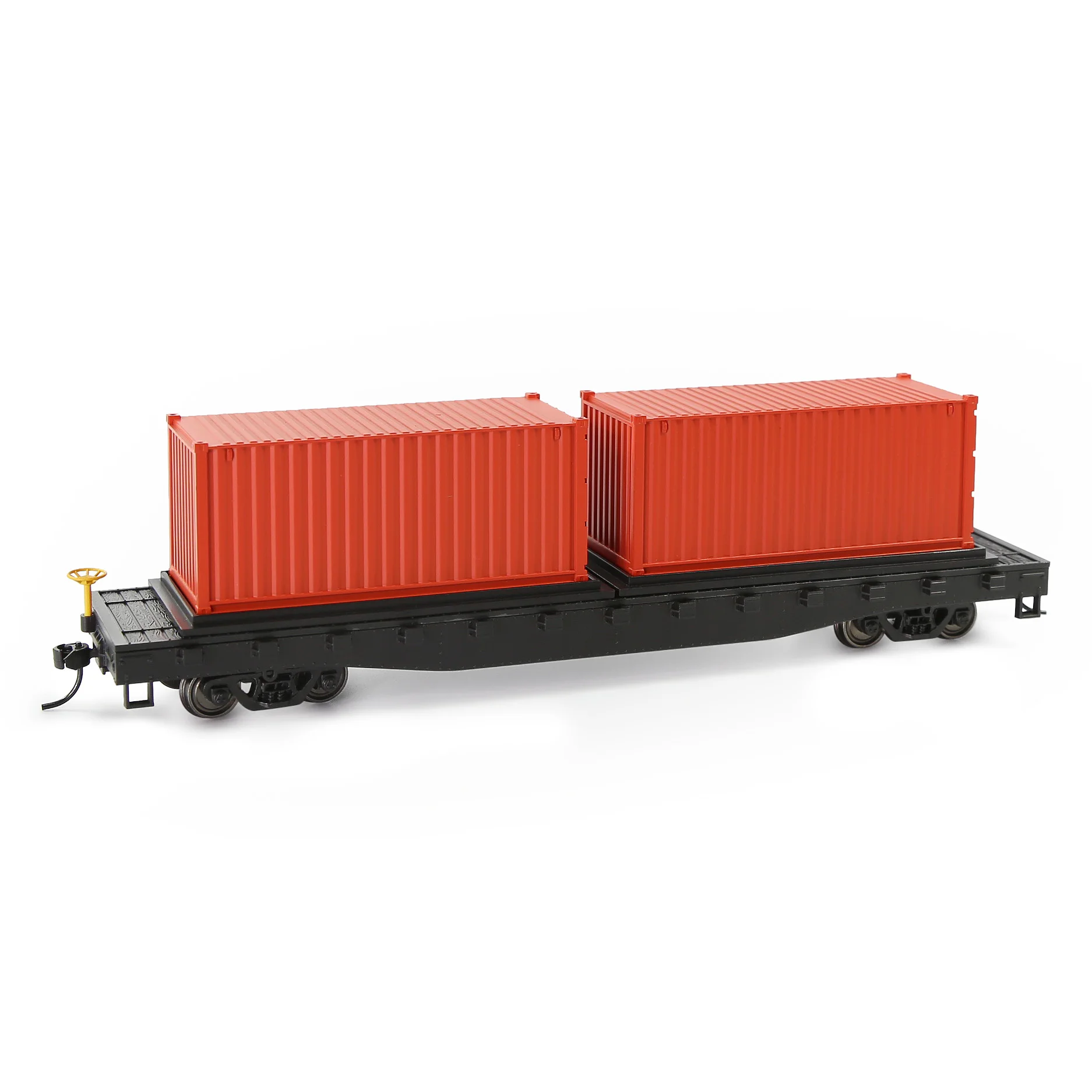 8pcs Different Colors HO Scale 1:87 20ft Blank Shipping Container Model Trains 20\' Cargo Box No Print Pure Color C8720