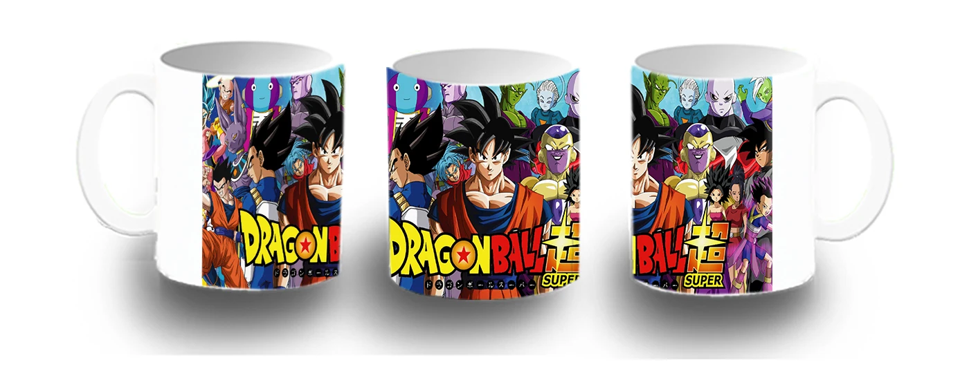 MERCHANDMANIA plastic cup DRAGON BALL SUPER GOKU ANIME coffee original breakfast cocktail