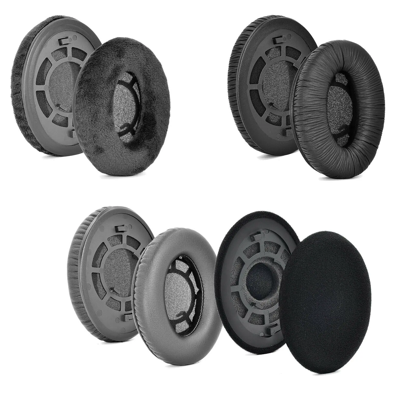 1 par macio espuma earpads almofada cobre substituição para sennheiser rs100 rs115 rs117 rs119 rs120 fone de ouvido acessórios reparação parte