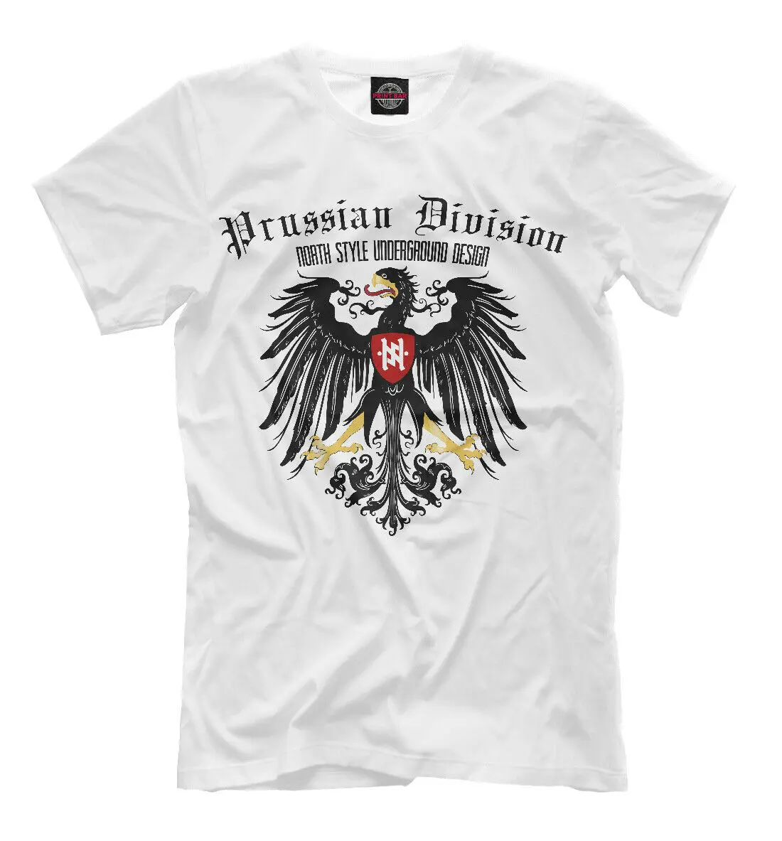 Prussian Division Reich Eagle Printed T-Shirt. Summer Cotton Short Sleeve O-Neck Mens T Shirt New S-3XL