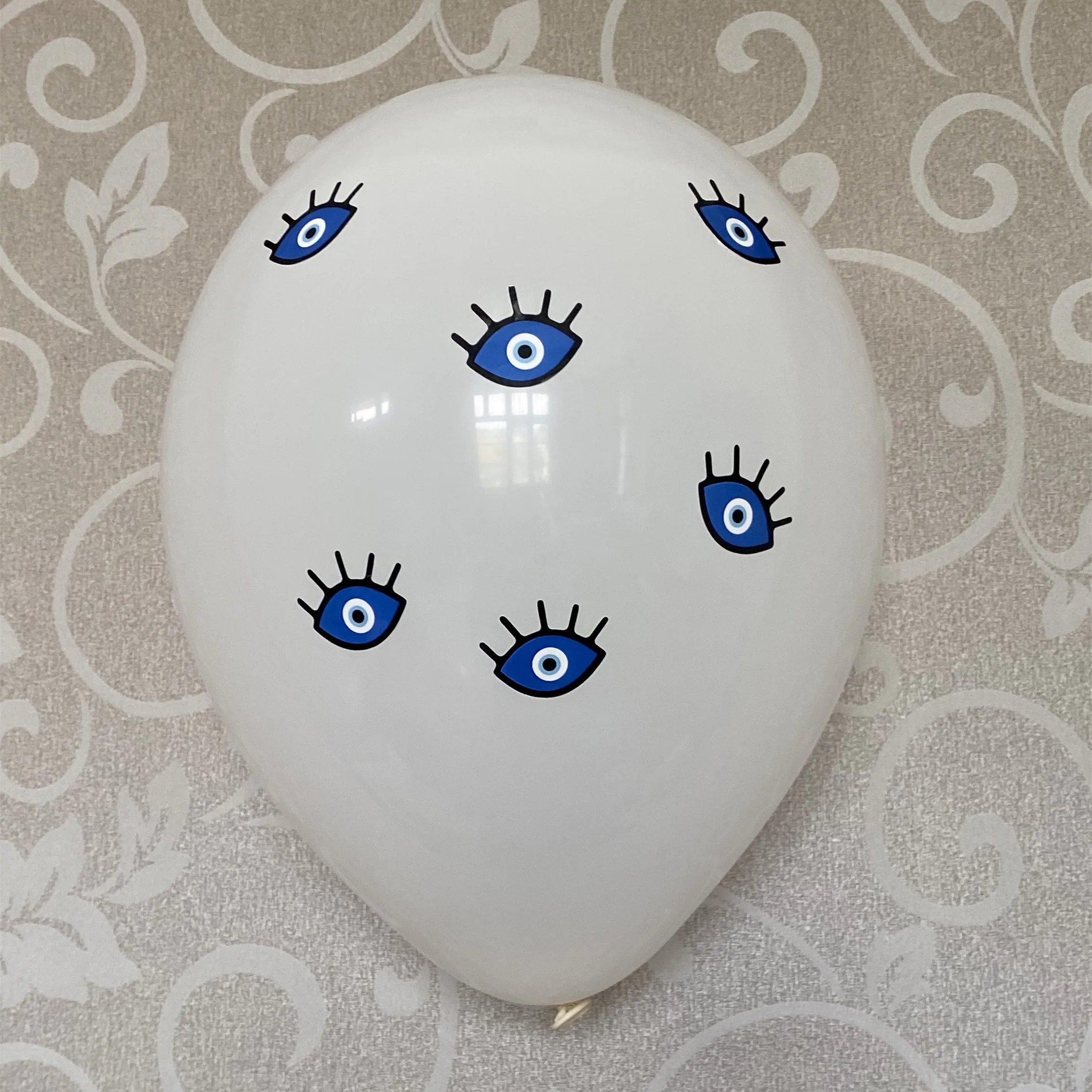 Evil eye latex balloons with Turkish eye vinyl decal stickers