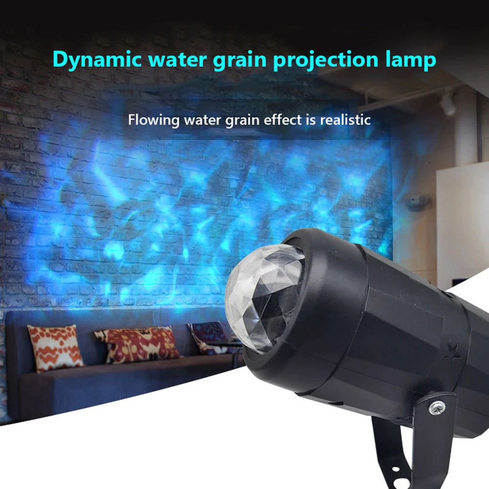 Dynamic Stage Projector Lights Ocean Wave Night Lamp Flowing Water Effect Projection for Holiday Party Decoration Outdoor Lamp