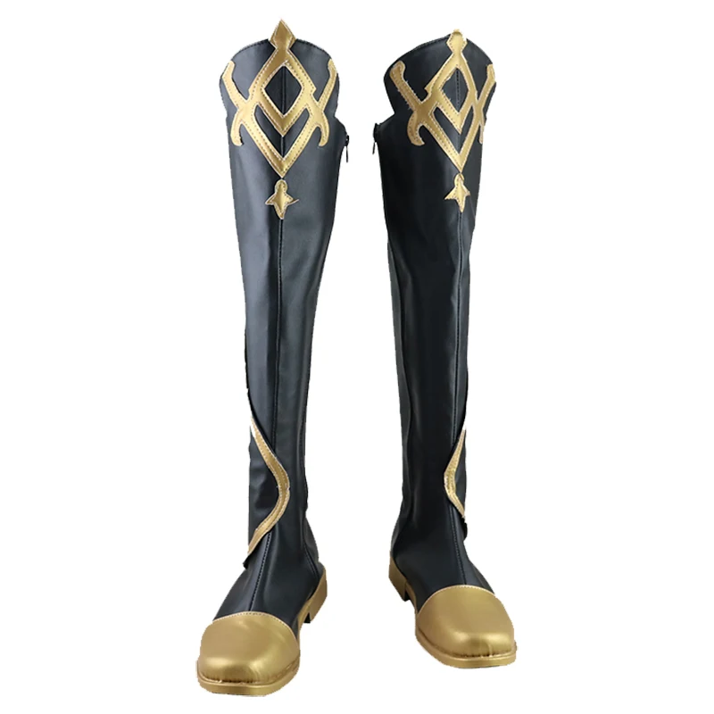 Neue Genshin Impact Cosplay Schuhe Genshin Impact Traveler Aether Cosplay Stiefel Karneval Halloween Damen/Herren Schuhe Größe 35-48