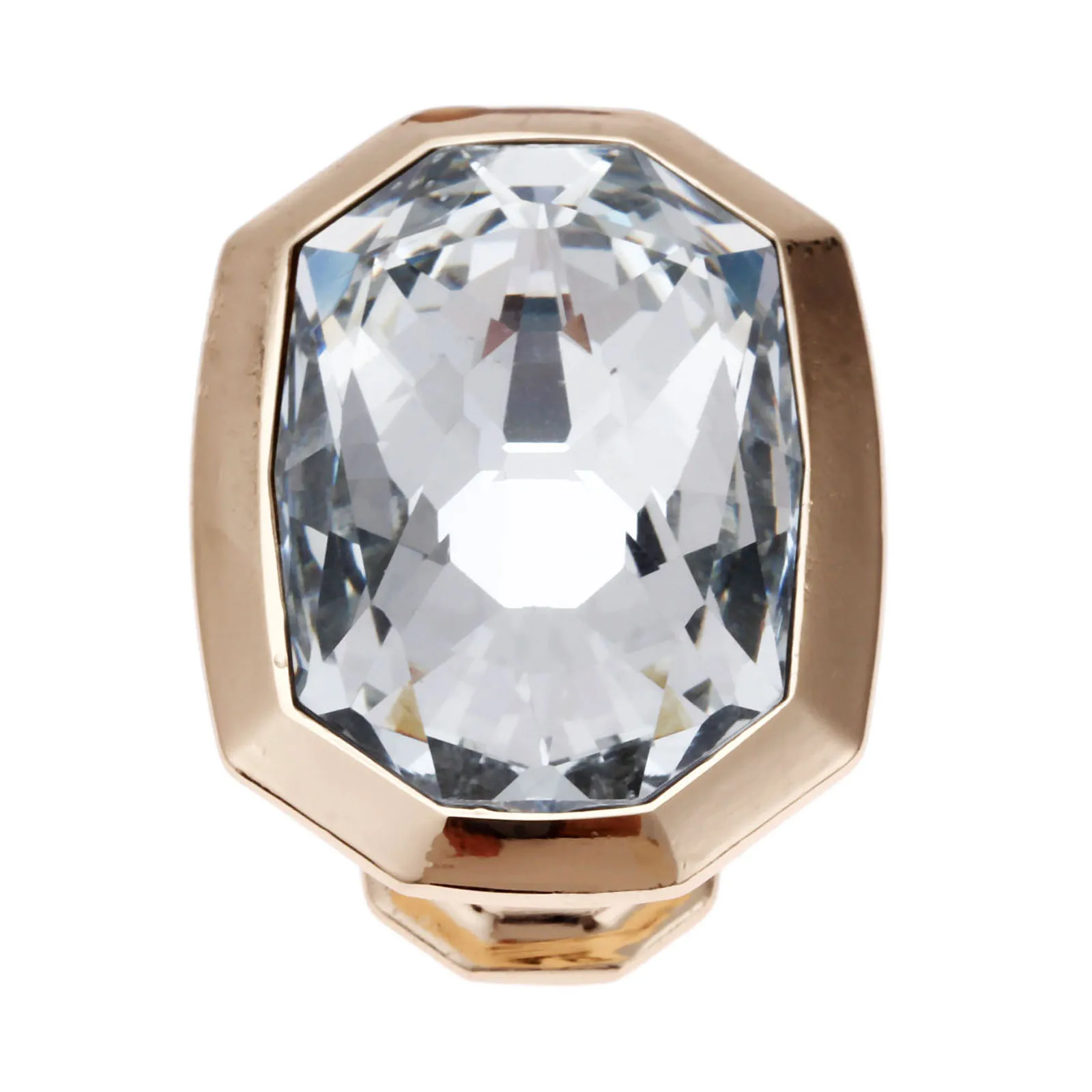 1Pc Diamond Shape Crystal Glass Knob Door Drawer Cupboard Pull Kitchen Cabinet Wardrobe Handles Furniture Hardware 51x39x37mm