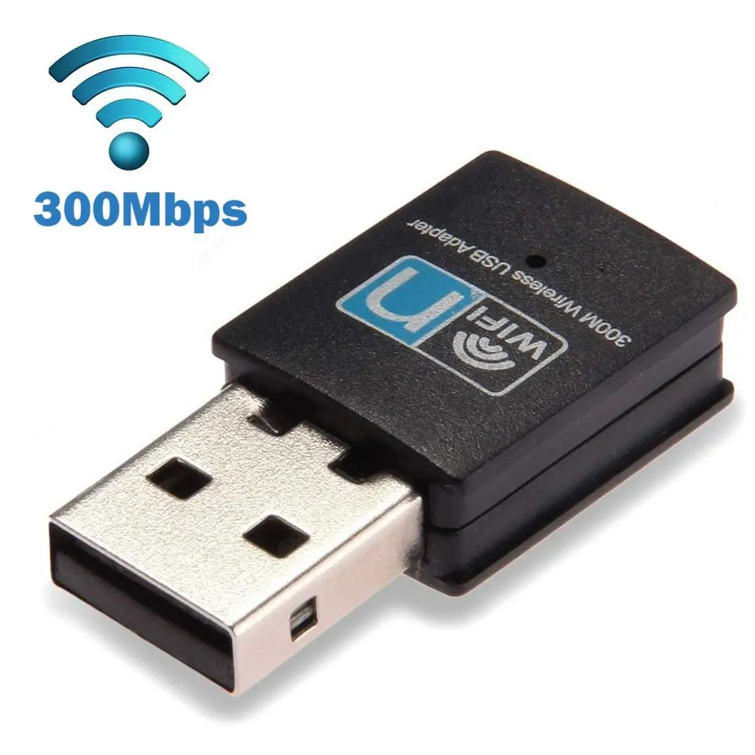 

Беспроводной Wi-Fi-приемник USB 300M-черный