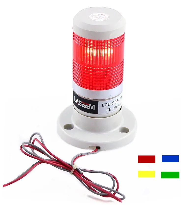 

LED Industrial red Yellow blue green Signal Tower Warning Lamp Stack Light Alarm Apparatus 12V 24V 110V 220V