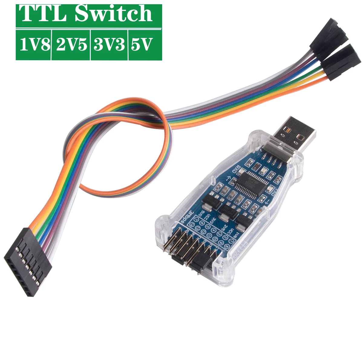 FTDI USB zu 1,8 V 2,5 V 3,3 V 5V TTL UART Schalter Serial Adapter Modul Unterstützung Win7/8/10/Android/Mac os