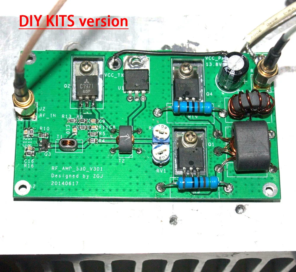 45W 3MHZ-28MHz SSB RF Linear Power Amplifier for Transceiver HF radio shortwave Radio AM FM CW HAM Short wave RFID Signal