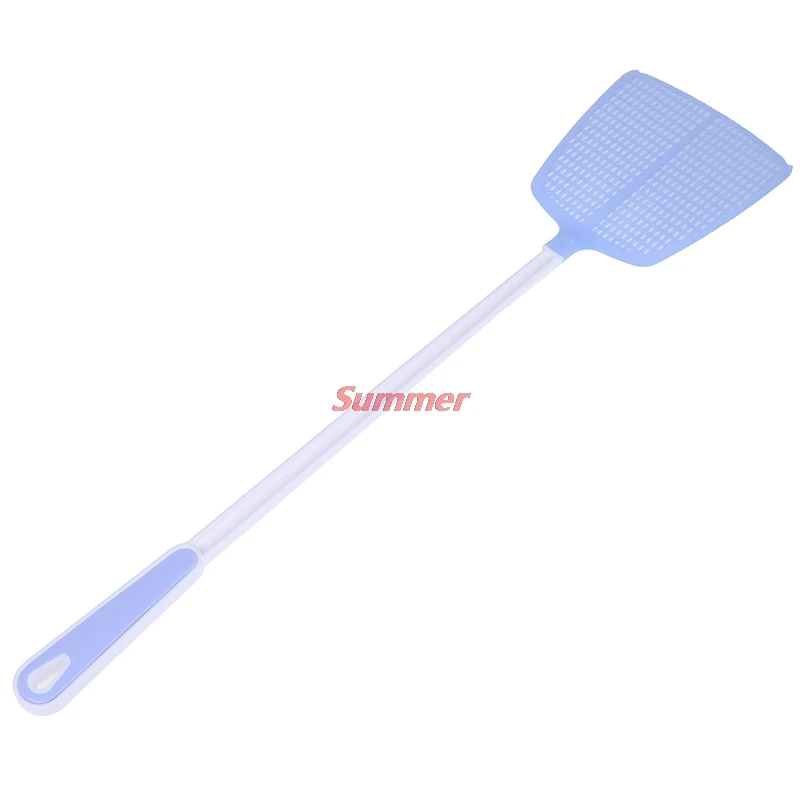 Kitchen Accessories Hot 1Pcs Durable Household Long Handle Plastic Fly Trap Swatter Fly Killer Hand Manual Flapper Pest Control