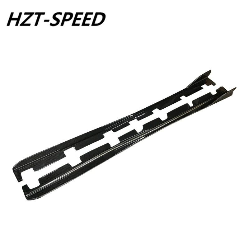 A Style Real Carbon Fiber Door Aprons Side Skirts For Lexus IS200T IS250 IS300 IS Car Model 2013-2019