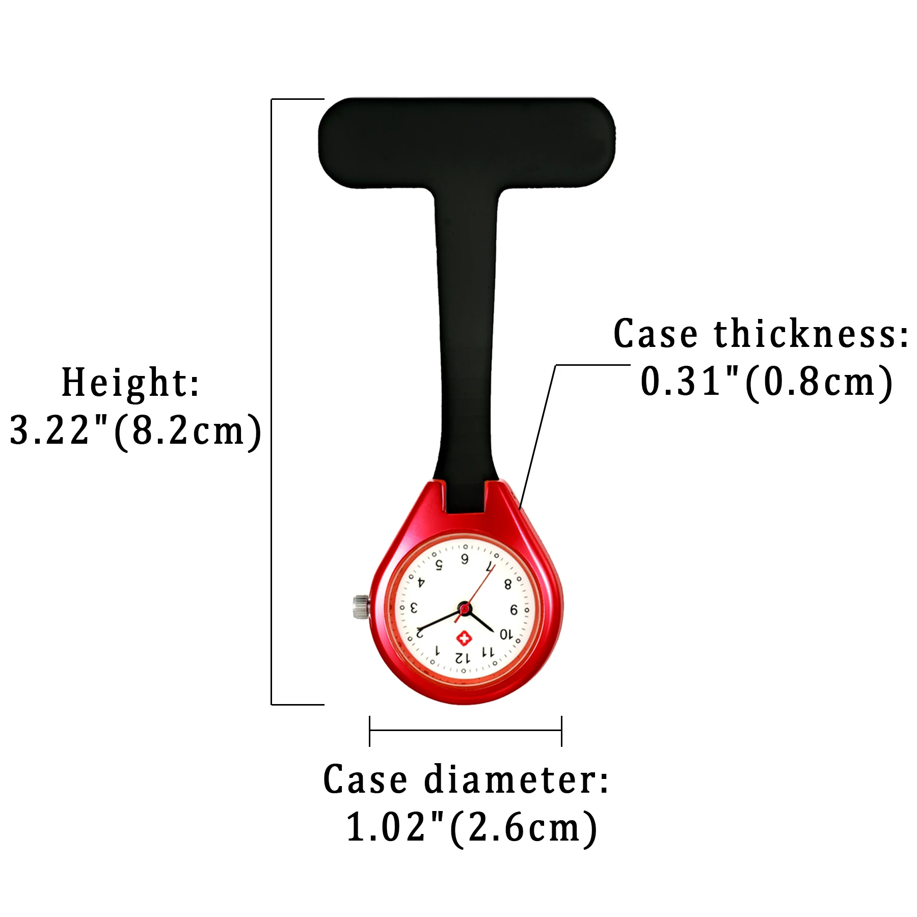 LANCARDO 2021 New Arrival High-quality Digital Scale Dial Removable Medical Doctor Brooch Pocket & Fob Watches Quartz Clock