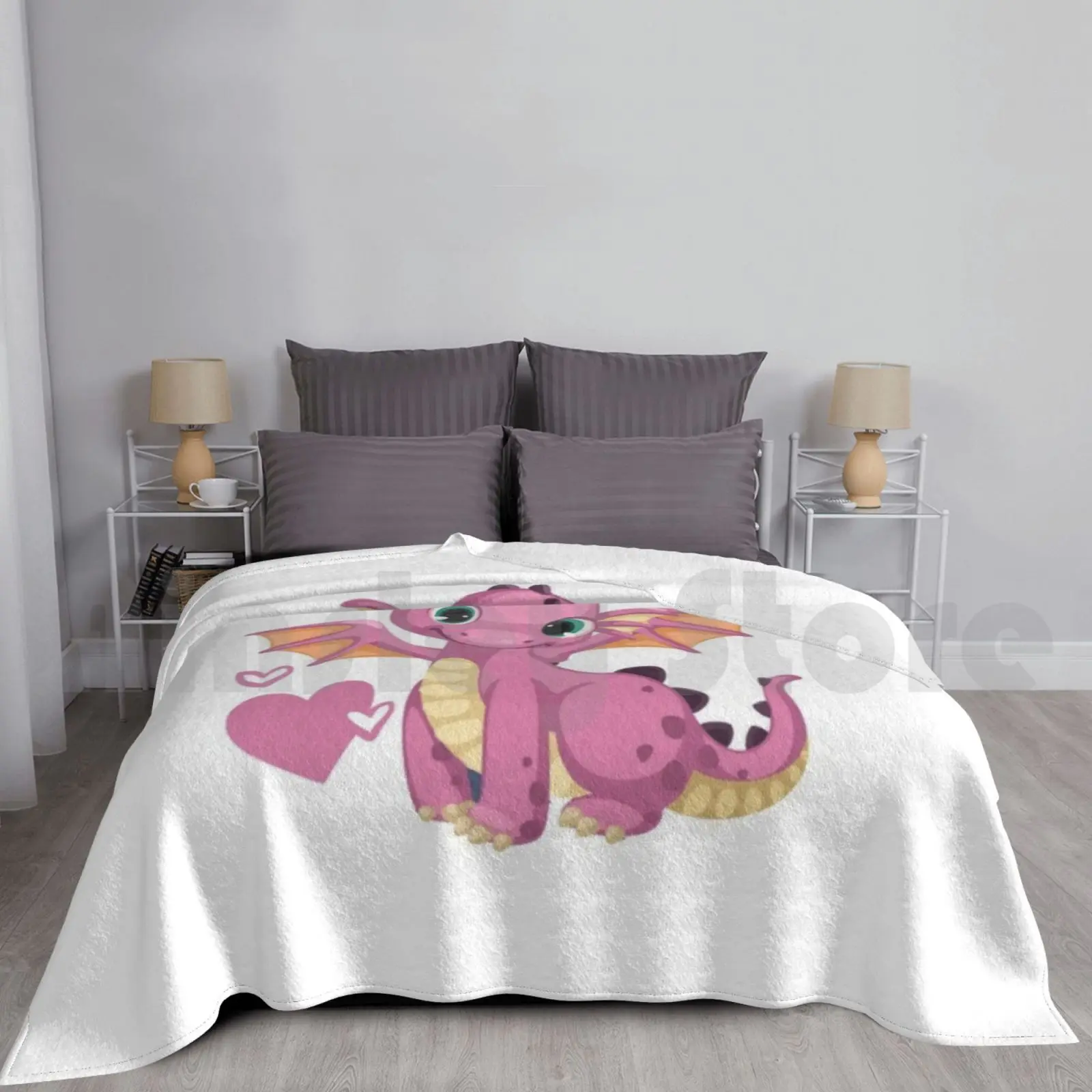 

Blanket The Cute Dragon Hat Love Cute Sweet Animal Dragon Cute Dragon I Love You I Love You Mom