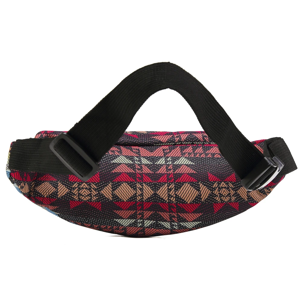 Annmouler Luxury Women Fanny Pack Brand Fabric Print Waist Packs Bohemian Fanny Bag Pockets Phone Pouch Sports Travel  Bags