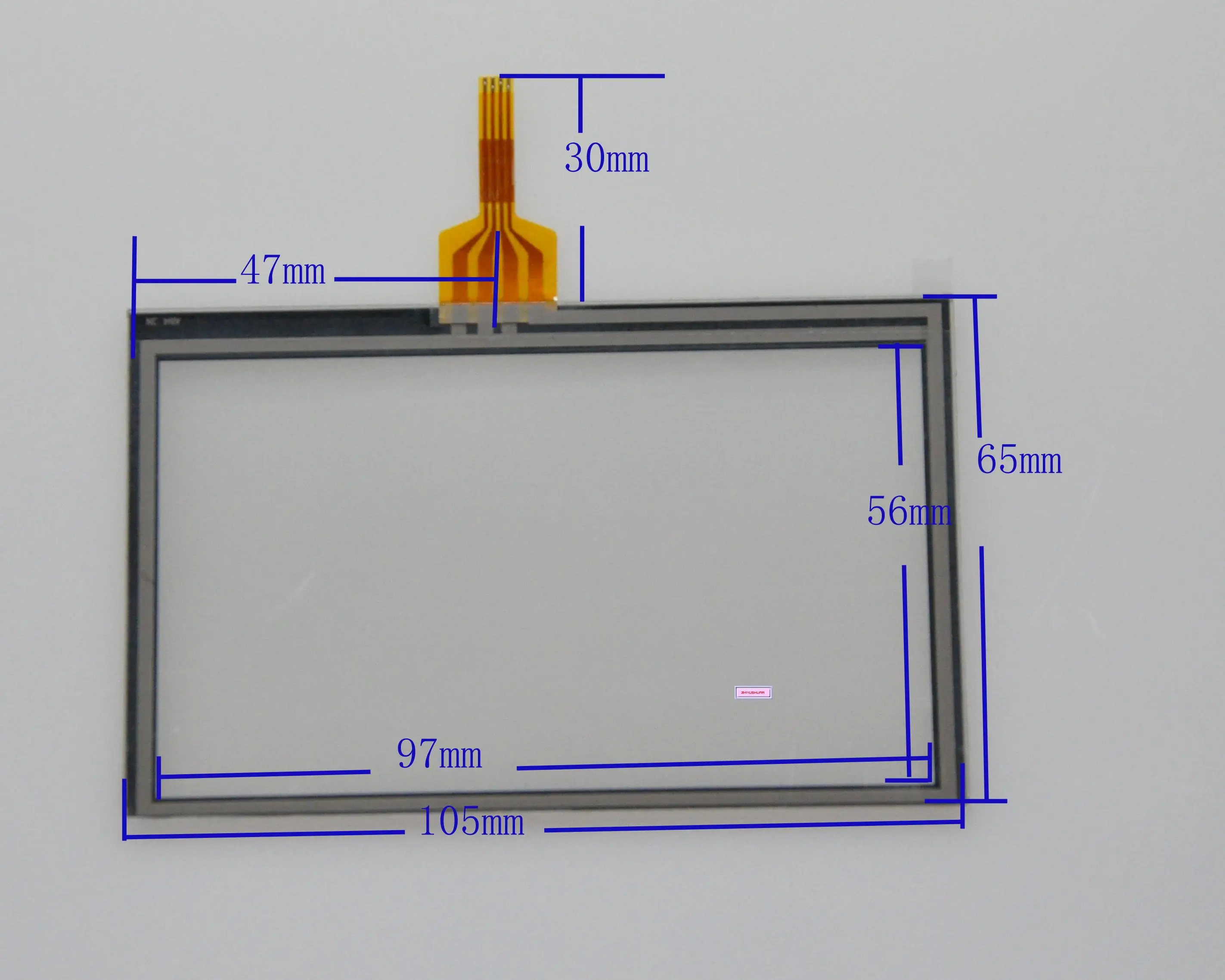 

5PCS/LOT 4.3'' four-wire 105*65 resistance touch screen compatible for Newsmy S480 avigraph external screen handwriting screen