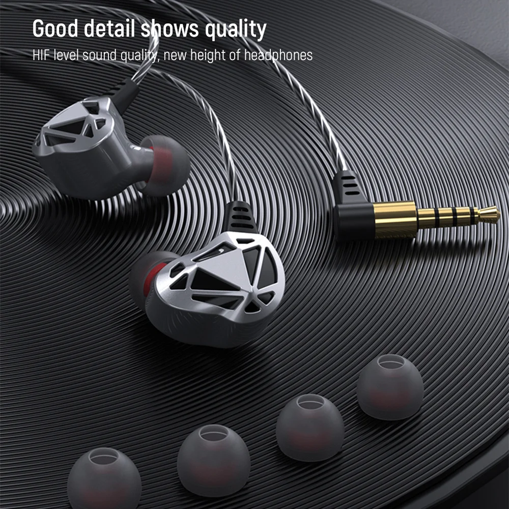 

F5 In-ear Sports wired headset HIFI Deep Bass Stereo Music Earphone Universal Headphone With microphone For iPhone Xiaomi