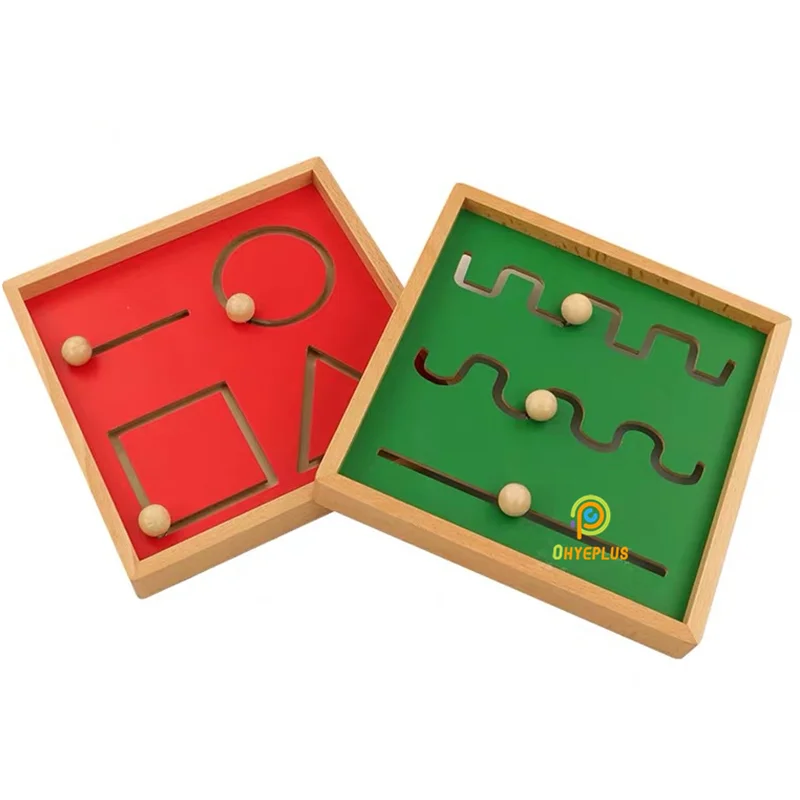 Montessori Educational Toys Drawing Board Set Lines/ Polygons Game Fine Motor Skill Exercise Writting Preparation Activities