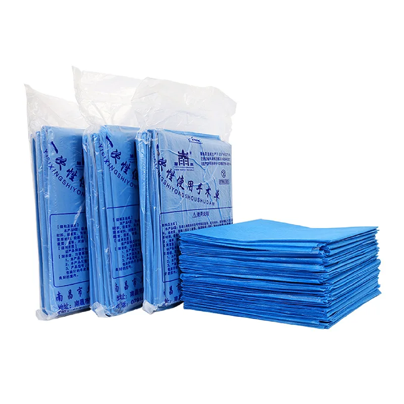 Disposable Surgical Drapes Sheet Blue Towel Non-woven Beauty Salon Waterproof/Oil-Proof Thick Nursing Pad 40x50cm 50x60cm