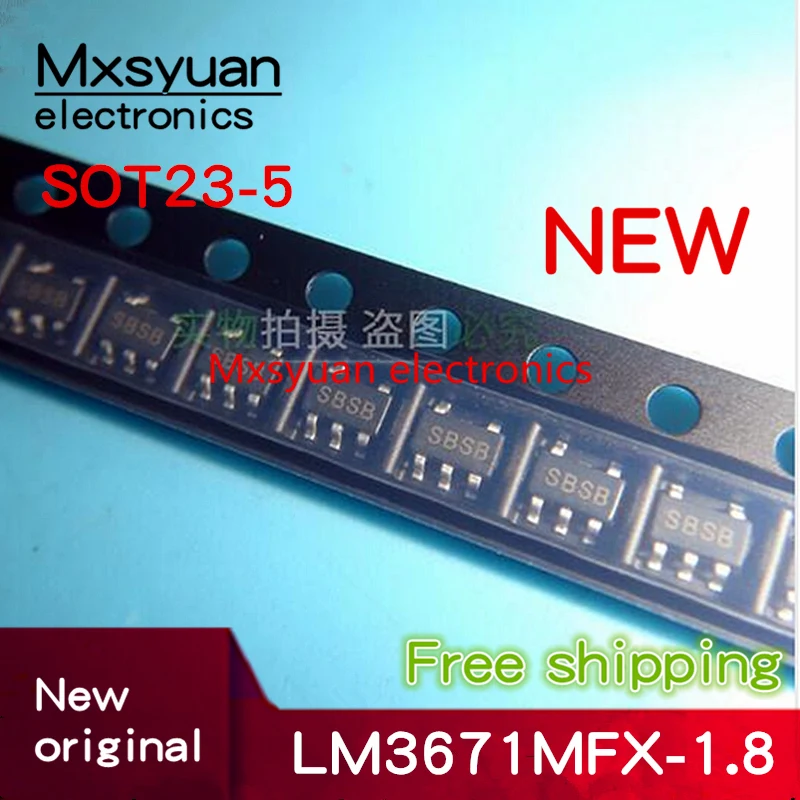 10pcs~100pcs LM3671MFX-1.8 LM3671MF-1.8 LM3671MFX SBSB LM3671MFX-1.8/NOPB SOT23-5 New original In stock