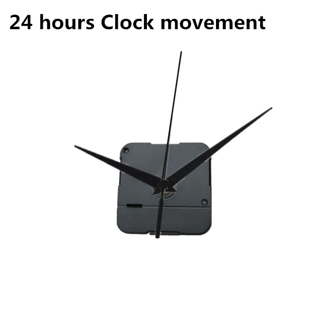 10sets NEW 24 Hours Wall Clock Quartz Step-Clock Movement Mechanism Hands Wall Repair Tool Parts Kit Set DIY with Creative hands