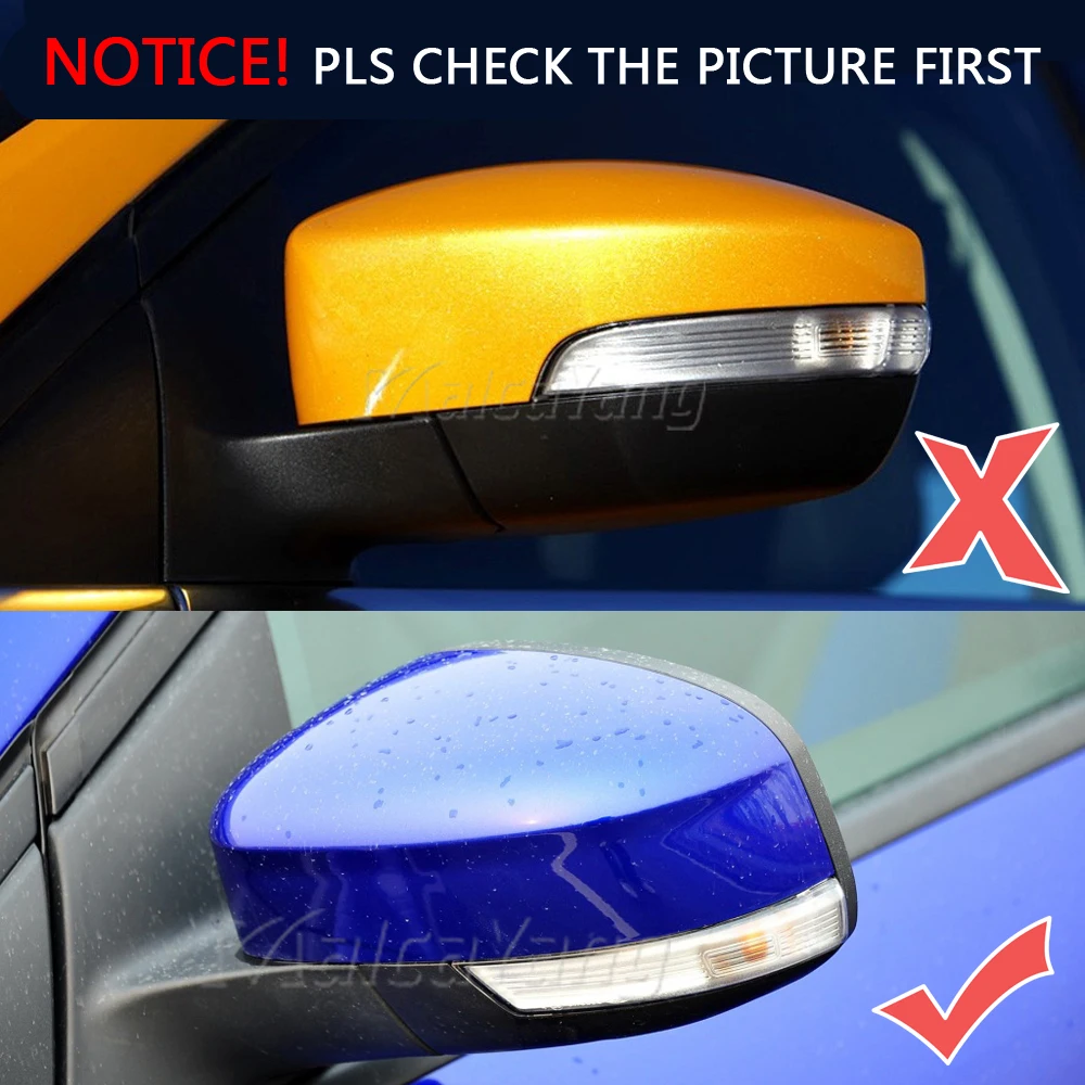 Dynamic Turn Signal Light LED Side Rearview Mirror Sequential Indicator Blinker Lamp For Ford Focus 2 3 Mk2 Mk3 Mondeo Mk4 EU