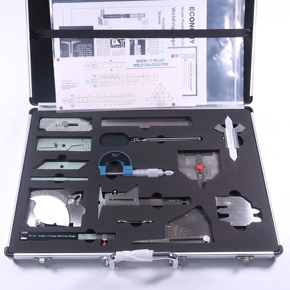 Conjunto de Calibre de Solda de Aço Inoxidável 13 Peças Set
