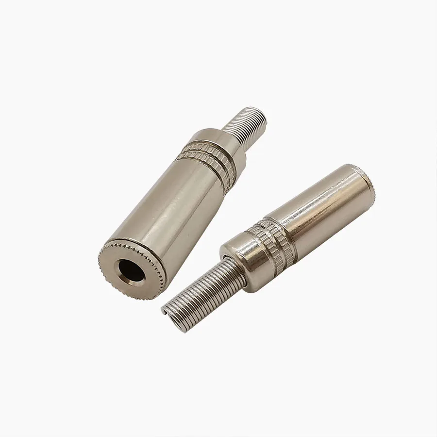 1 sztuk 3.5mm 3 polak Stereo żeńskie gniazdo gniazdo Audio złącze lutowane ze sprężyną 1/8 cal wtyczka słuchawkowa Adapter drutu