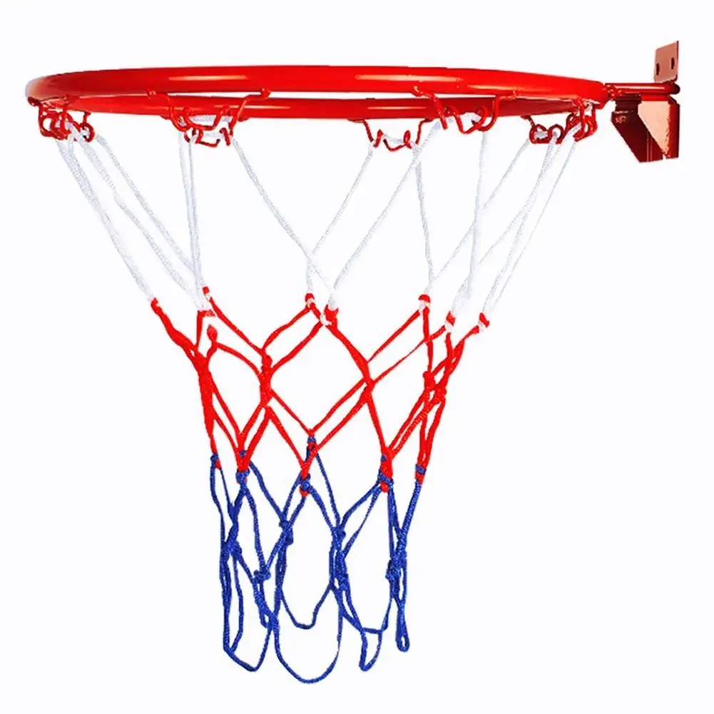 Indoor Outdoor 32cm Wall Mounted Basketball Hoop Net Children Kids Sports Toy Kindergarten Basketball Ring with Net and Screws