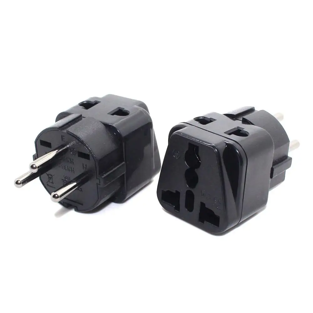 ISRAEL Travel Adapter 2 Way Outlet Power Plug Change AU/ US/EU/UK to Israeli 3 Pin Grounded Plug Adaptor WT 10A 250V