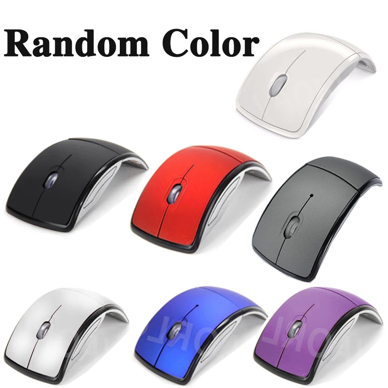 2.4G Mini Wireless Mouse Foldable Travel USB Receiver Optical Ergonomic Office Mouse for PC Laptop Game Mouse Win7/8/10/XP/Vista