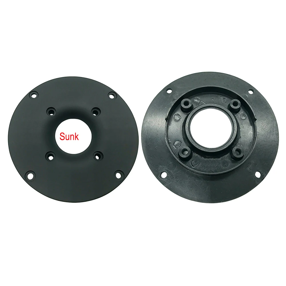 4Inch Tweeter Speaker  Cover Panel Decorative Circle Speaker Fixed Plate 104mm Diameter 52mm Hole Indent and Whole Flat 2 Styles