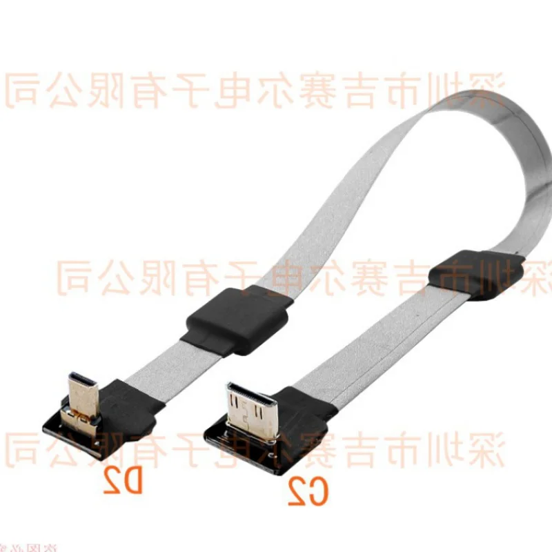 0.8m micro hd-compatível acima do homem do ângulo para mini/micro hd fpc cabo plano anti-interferência multicopter fotografia aérea