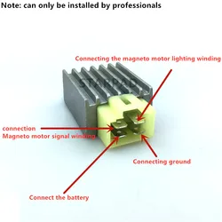 Universal Motorcycle Voltage Stabilizer Motor Bike 12V 6v Regulator Current Rectifier ATV Scooter 4 Pin AVR Autostabilizer