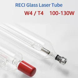 Original Reci  CO2 Laser Tube  W4 T4 100W To 130W D80mm/65mm for Engraving Cutting Machine S4 V4 Z4