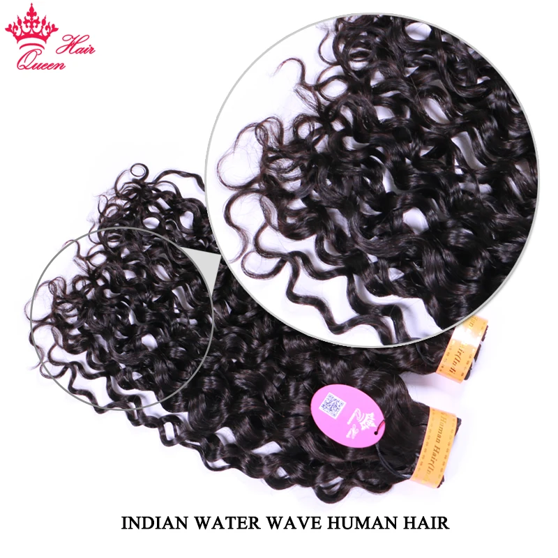 Indian Virgin Human Raw Hair Water Wave Bundles Natural Weave Hair Extensions No Shedding No Tangle Queen Hair Products