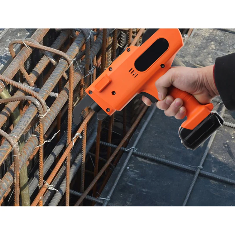 1 Bộ 12V Thép Không Gỉ Máy Rebar Tầng Máy Đóng Tự Động Rebar Buộc Máy Không Dây Pin Lithium 3000MAh