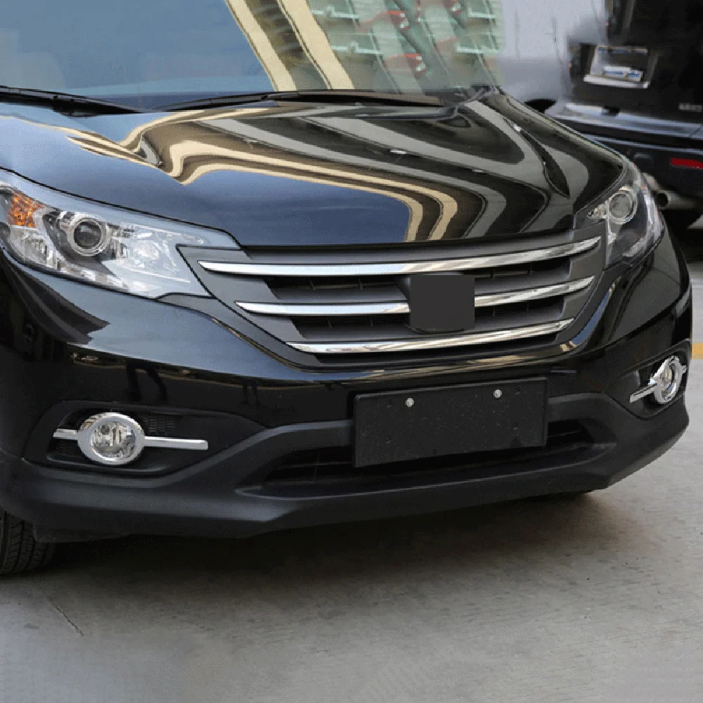 Auto Part Front Fog Light Frame Cover ABS Chrome Front Lamp Cover Trims Accessories For Honda CR-V CRV 2012 2013 2014