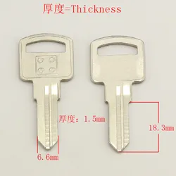 A043 left groove Wholesale Locksmith Keymother Brass House Home Door Blank Empty Key Blanks Keys 25 pieces/lot