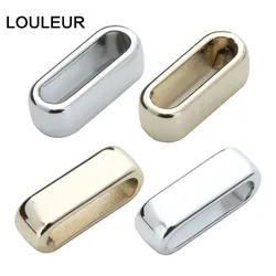 10pcs/lot Gold Color Alloy Big Hole Square End Beads fit 10*3mm Flat Leather Rope Cord DIY Jewelry Making Accessories
