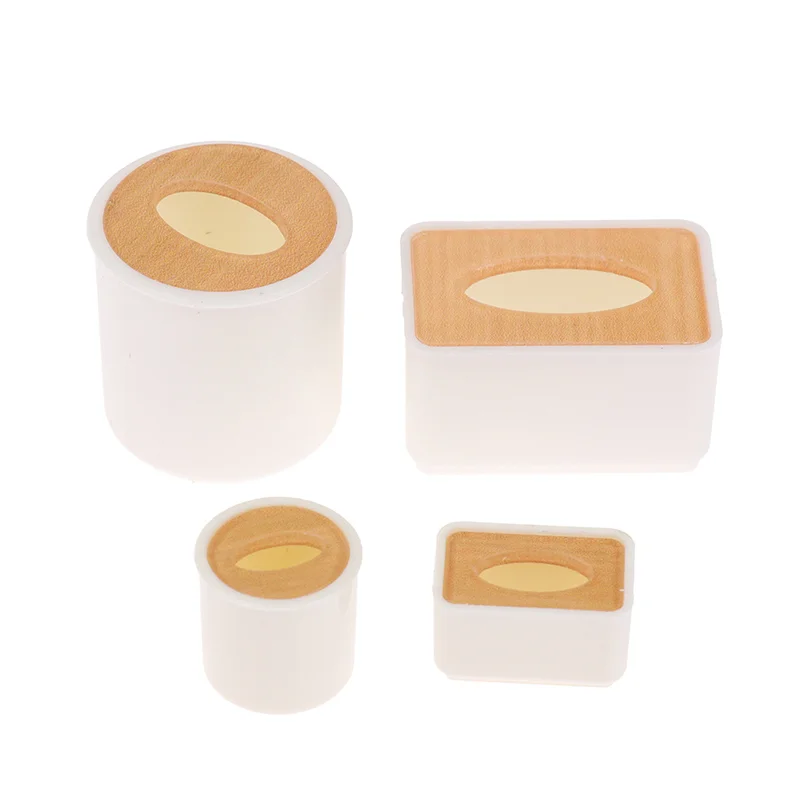 1/12 Dollhouse Miniature Accessories Mini Tissue Box Simulation Furniture Toy Simulation Furniture Paper Towel Doll House Toy