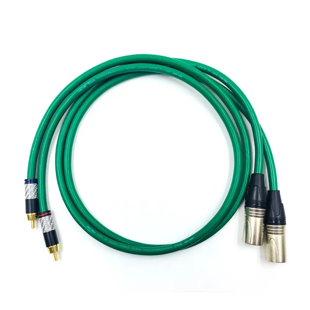 Thouliess Paar Koolstofvezel RCA naar XLR Gebalanceerde Audiokabel RCA Male naar XLR Male Interconnect Kabel met MCINTOSH USA-Kabel