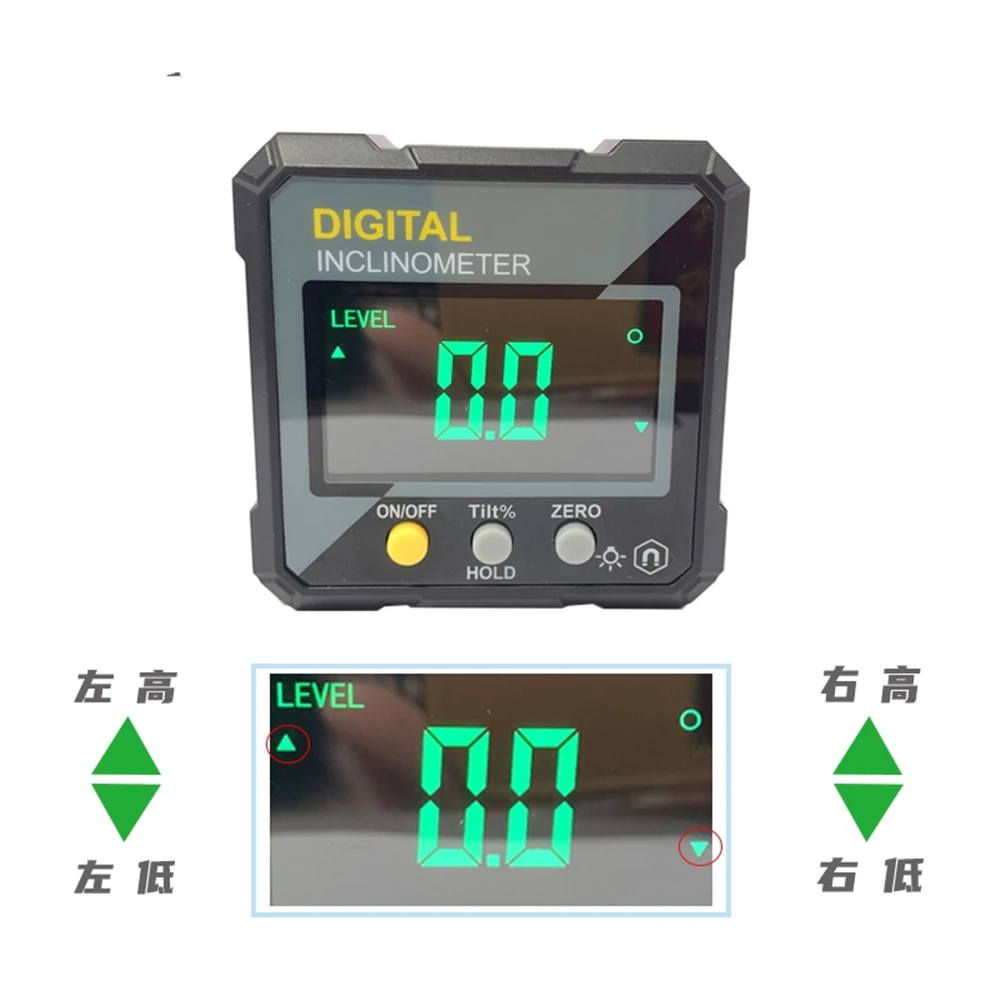 Woodworking 360 Digital Electronic Level Digital Angle Fnder  Magnetic Inclinometer Protractor Precision Level Box